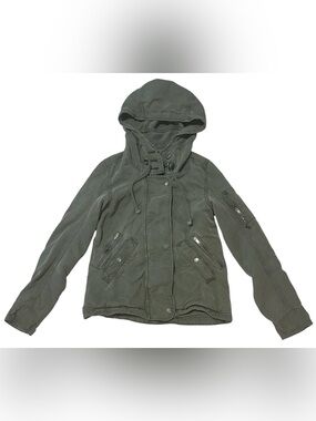 Woman’s American Eagle Outfitters Hooded Utility Jacket - Olive